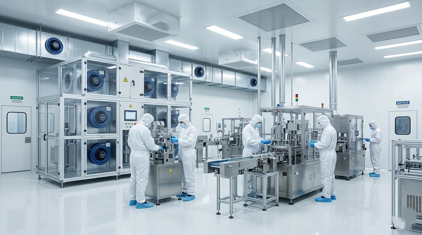 EC fans for clean room ventilation applications